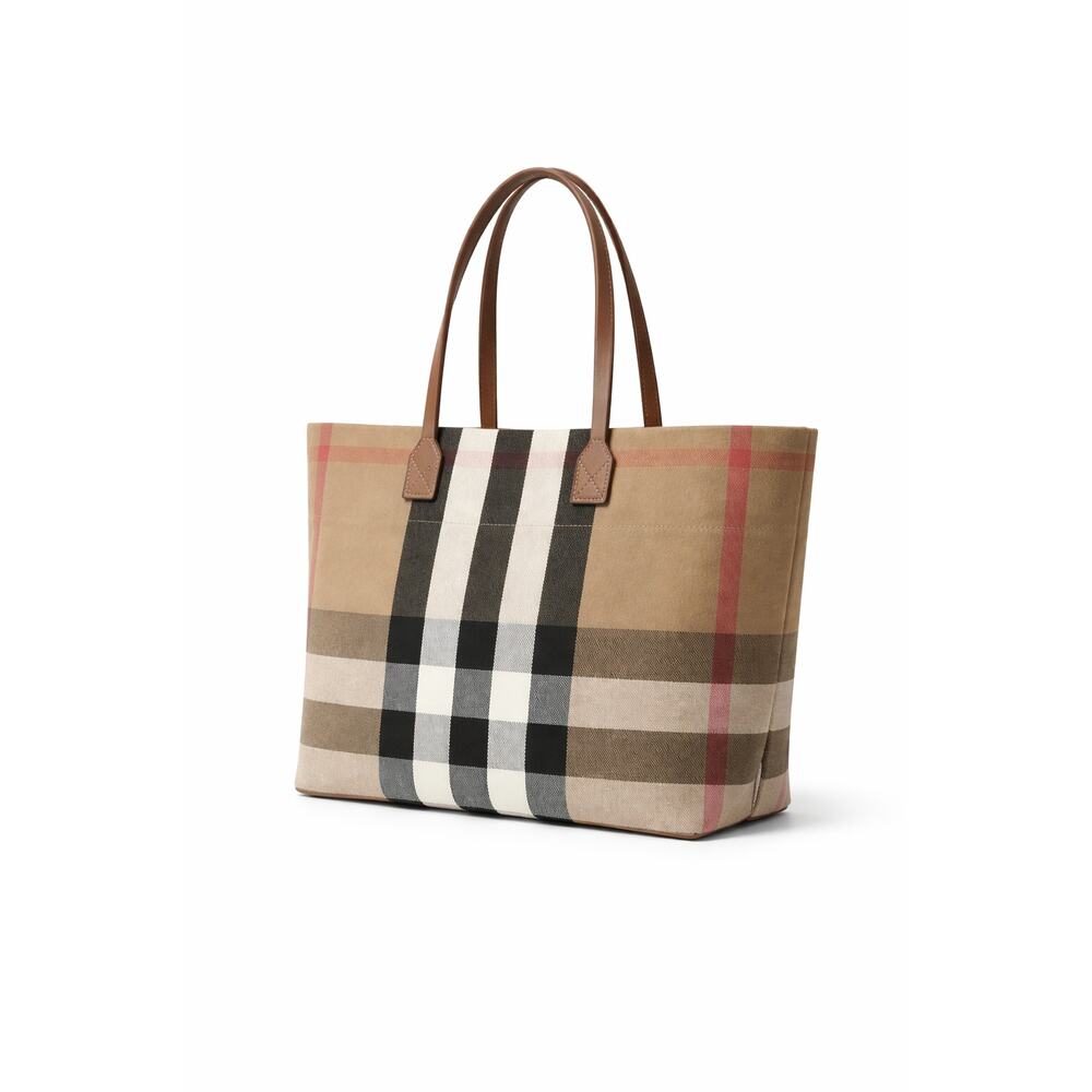 Sale ends 5/1 Burberry Checkered Tote Bag NWT MediumTaupe Brown Check $1290